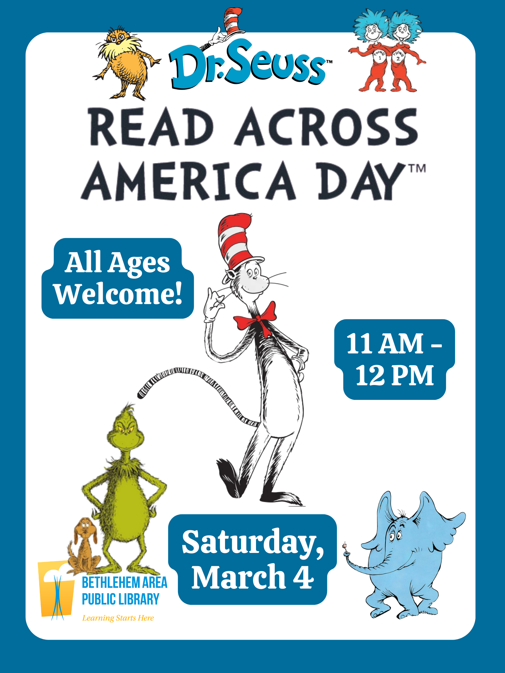 Dr. Seuss Read Across America! Bethlehem Area Public Library